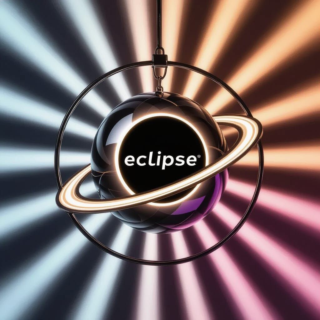 Eclipse Lightstick: Translucent Sphere in Metal Ring