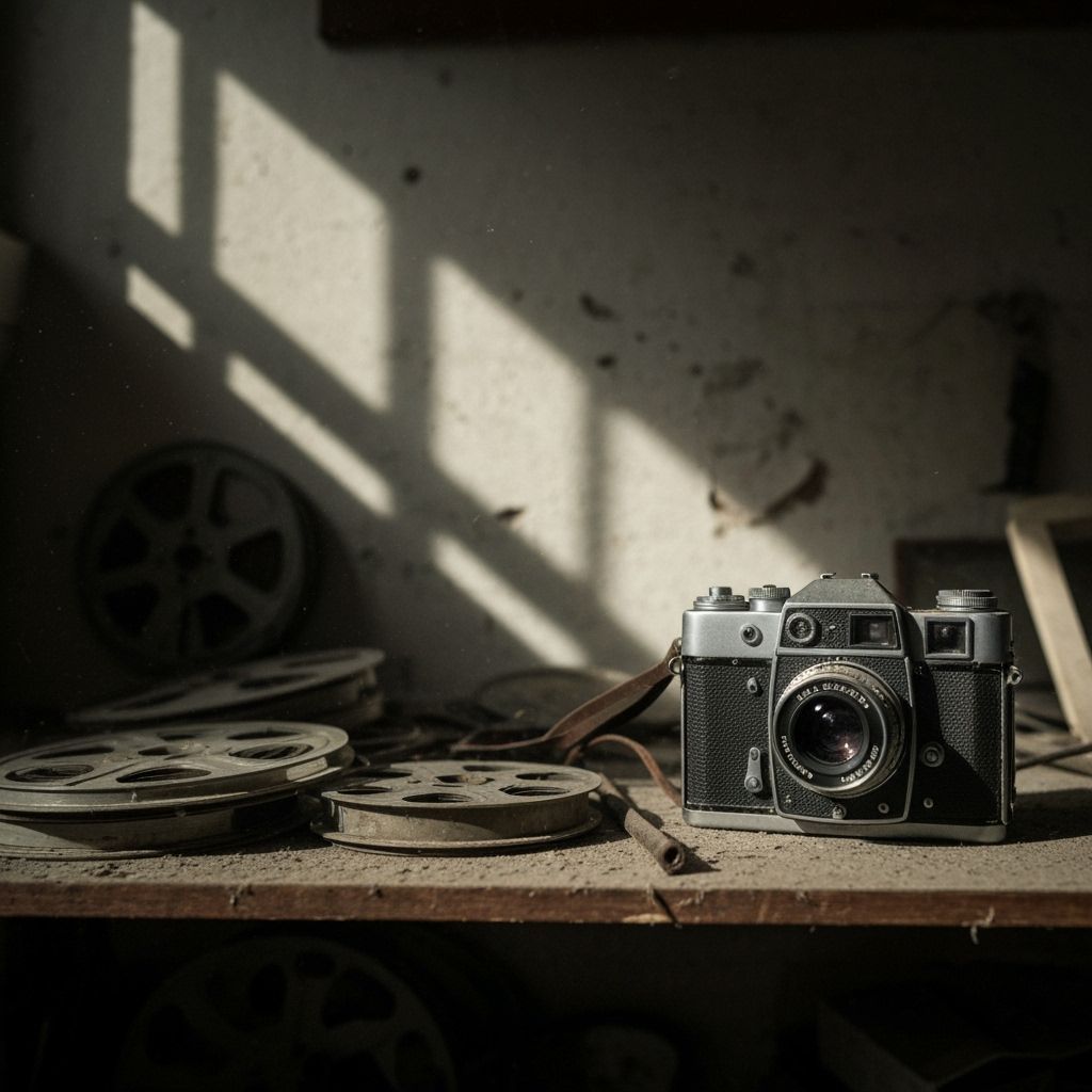 Vintage Camera in Abandoned Photography Studio