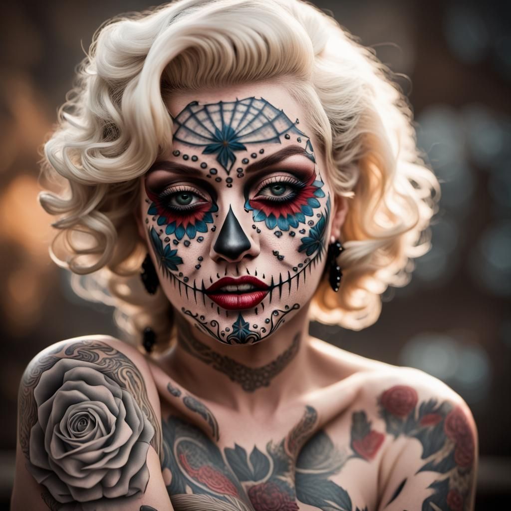 Marilyn Monroe as Viking Warrior Queen