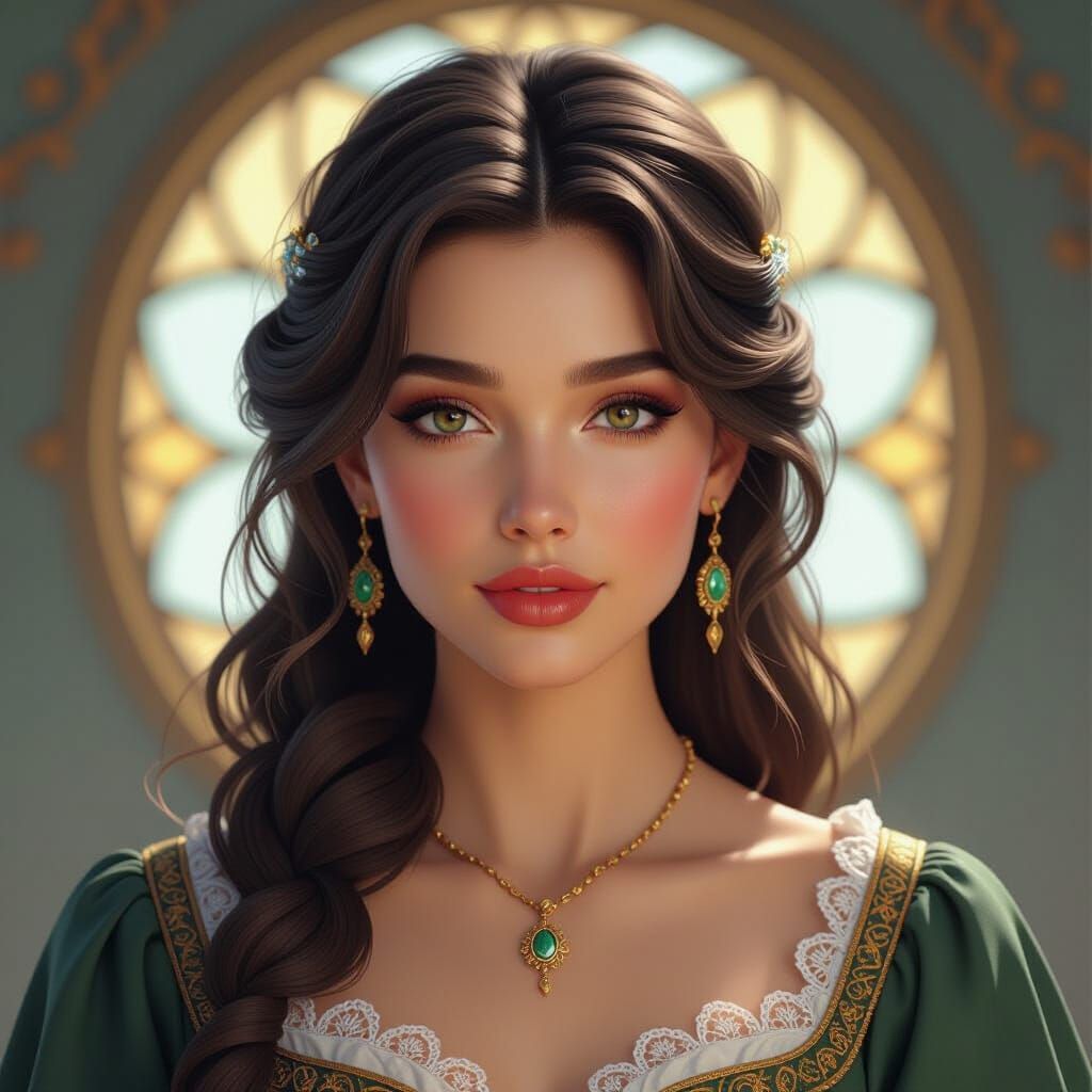 Stunning Portrait of a Woman with Dynamic Lighting