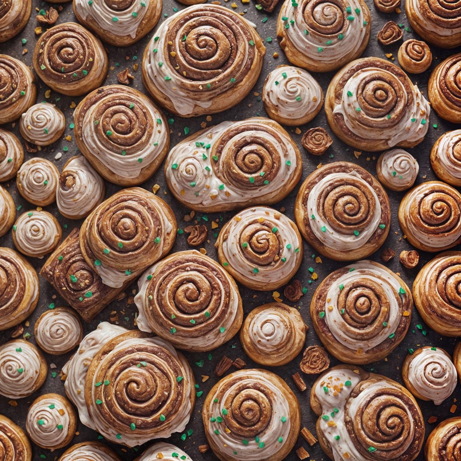 Cinnamon Rolls Falling in Love: Fantasy Concept Art