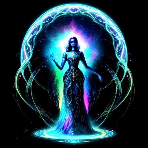 Holographic Astral Cosmic Illustration in 8K Resolution