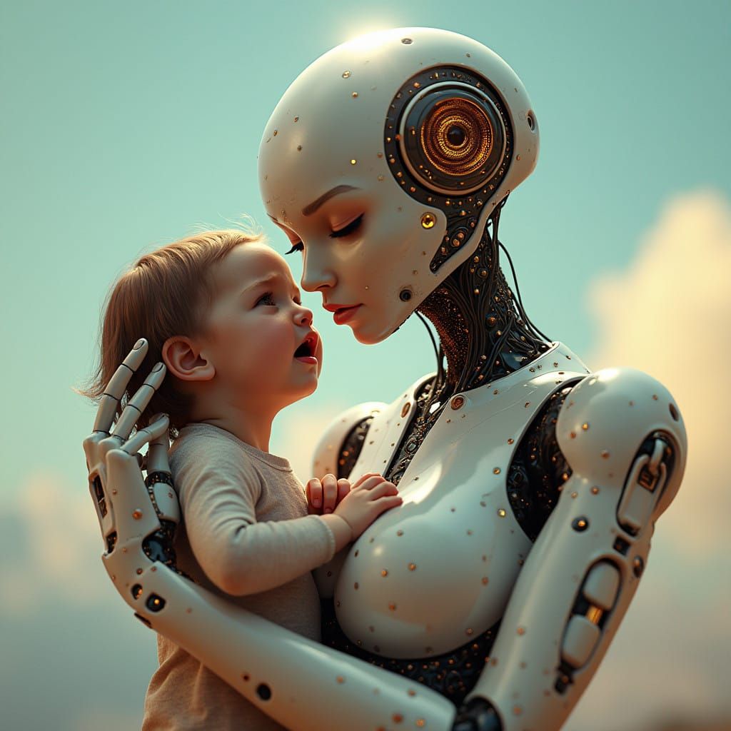 Cybernetic Mother's Tender Moment