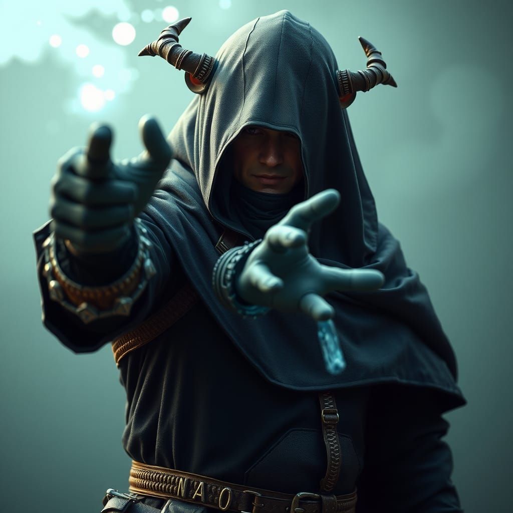 Mage Thief Tym Blackrat: Cinematic Portrait