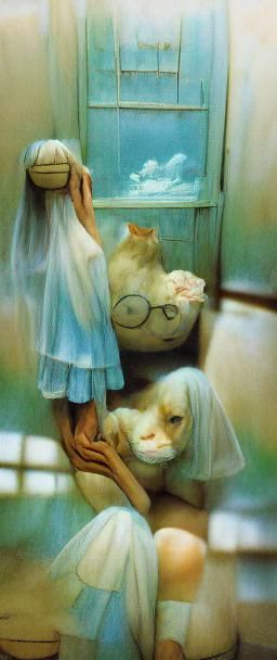 Dreamlike Animated Scene in Studio Ghibli Style