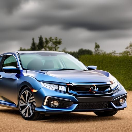 Sleek Honda Civic in Professional Photo