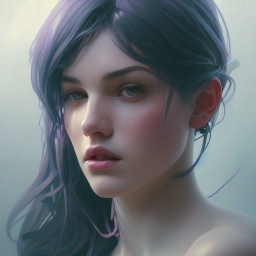 Hyperdetailed Portrait in Volumetric Lighting