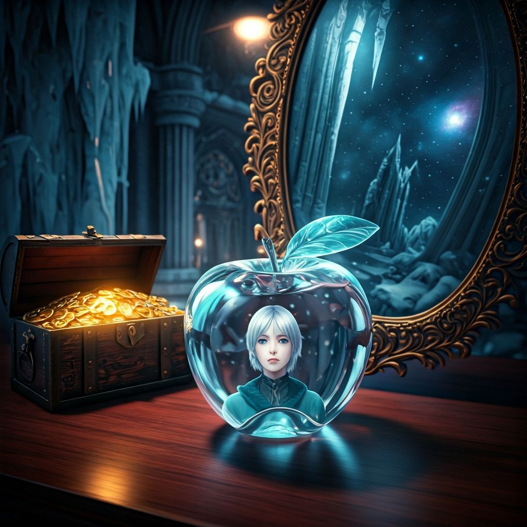 Princess in Crystal Apple, Universe Mirror, Noir Style