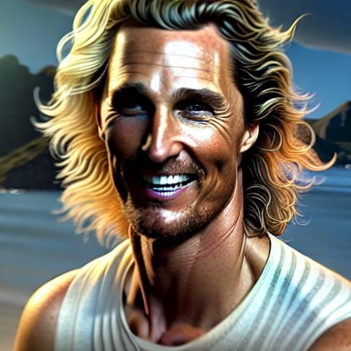 Hyperrealistic Portrait of Matthew McConaughey