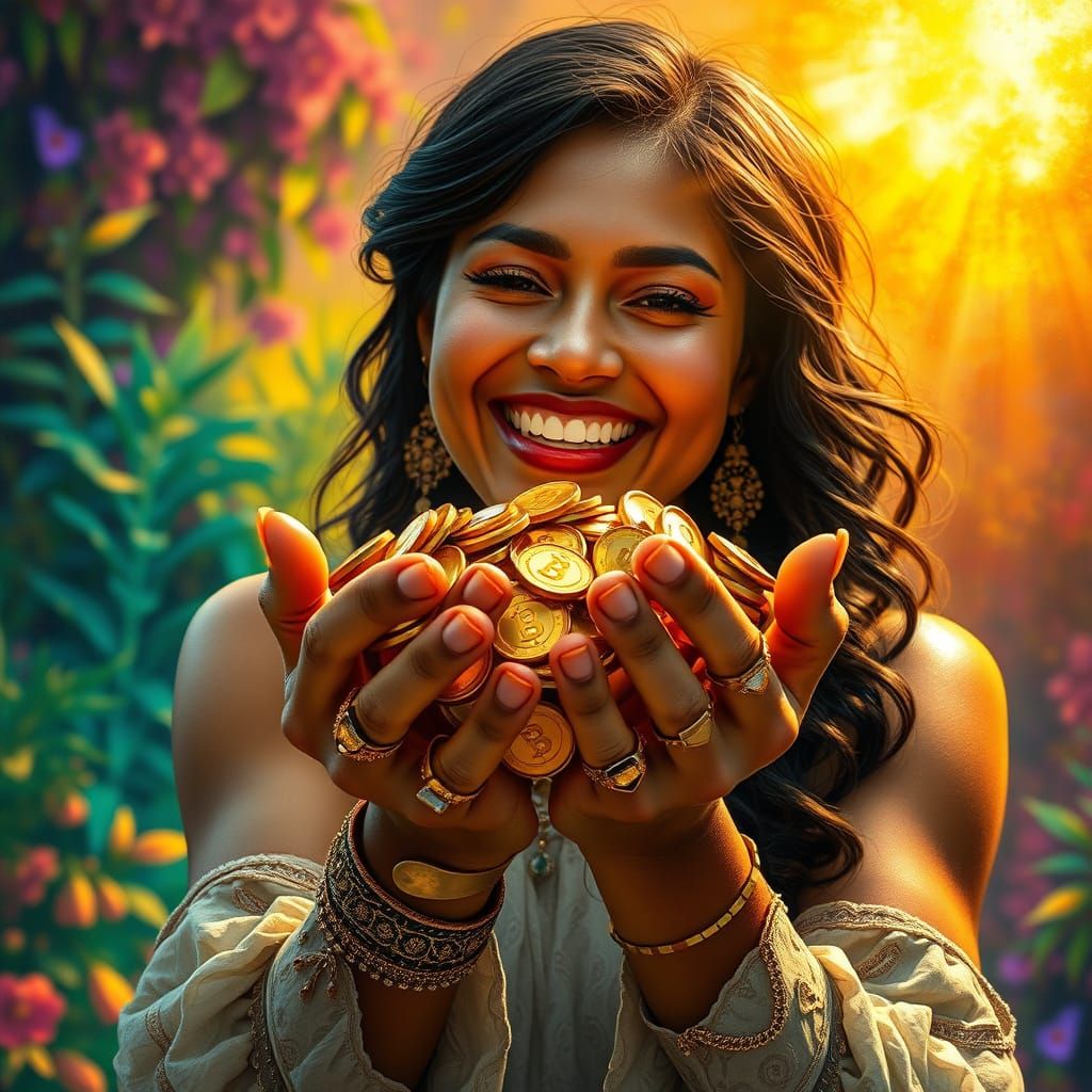 Radiant Woman in Art Deco Splendor