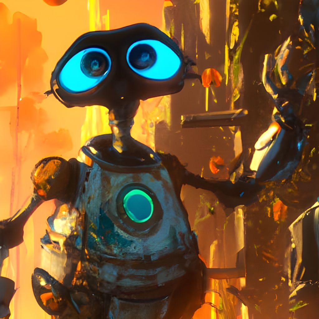 WALL-E, Pixar-Style Concept Art in 8K Resolution