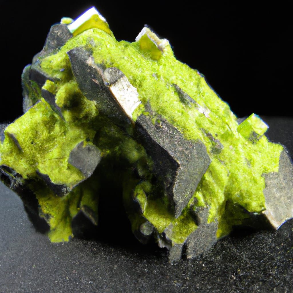 Fluorescent Autunite Mineral Formation