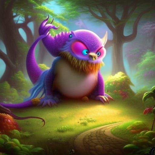 Fantasy Owl Monster