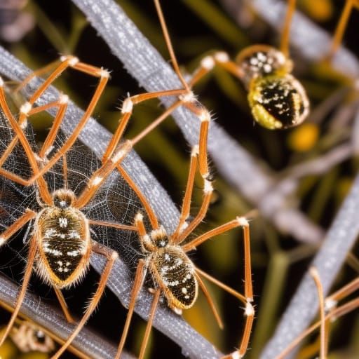 Disturbing Infestation of Spiders