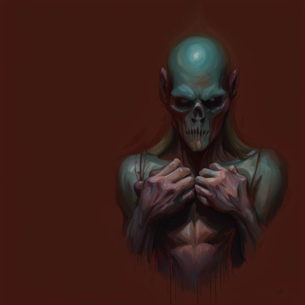 Sinister Scene in Hyperrealistic Style