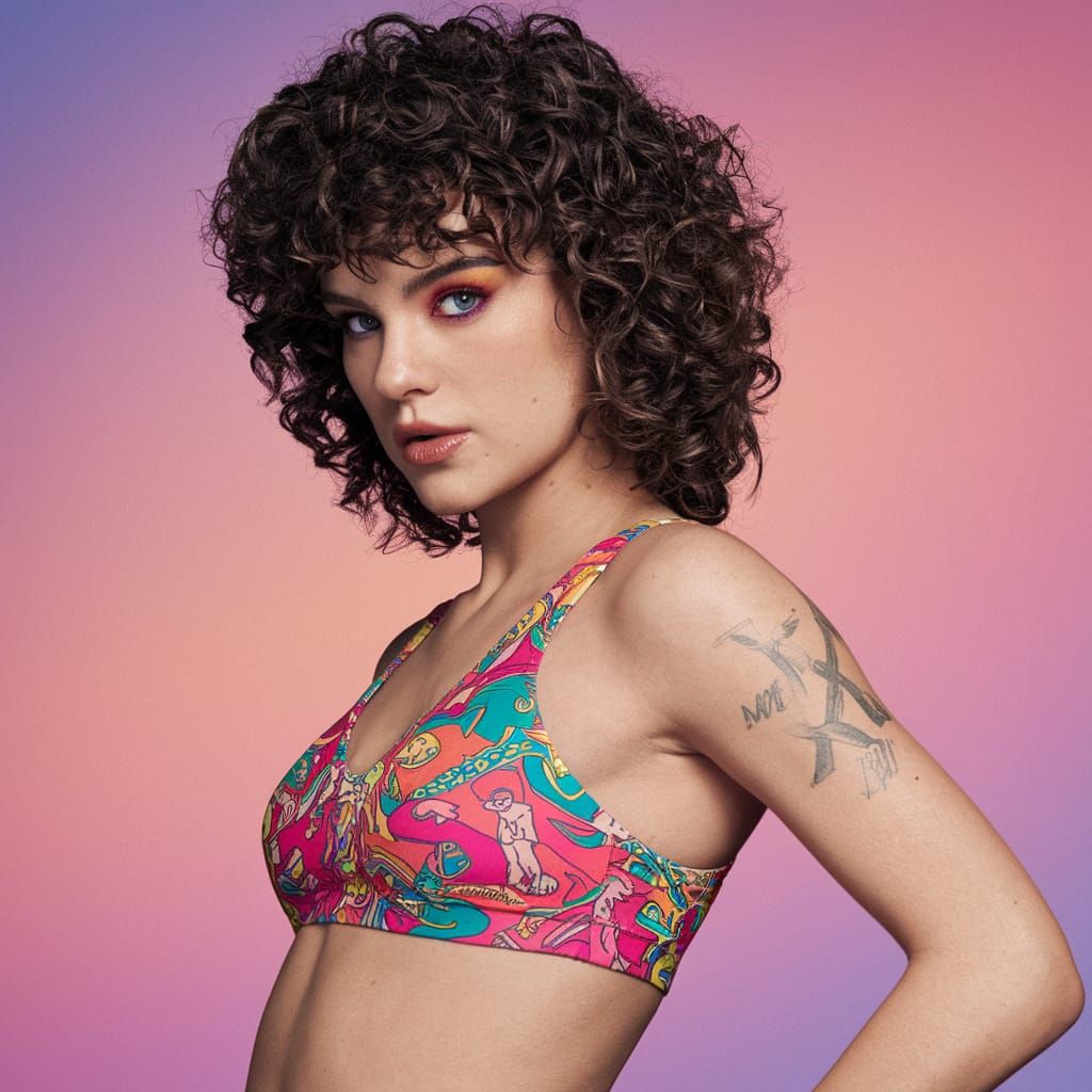 Gym Bunny Millie Bobby Brown Exudes 80s Vibes in Hyperrealis...