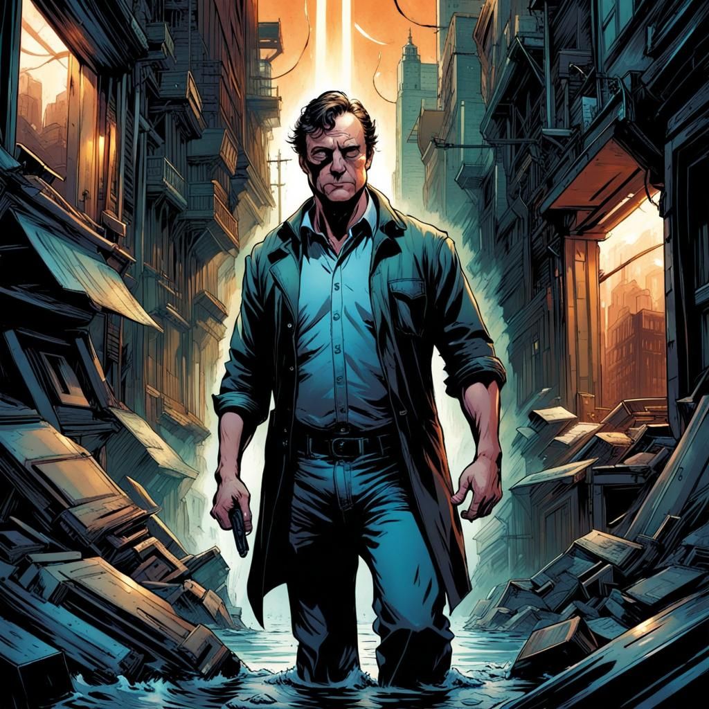 Loyd Forger in Comic Book Art Style