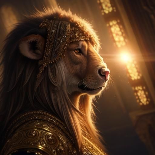 Opulent Fantasy Scene with Intricate Details