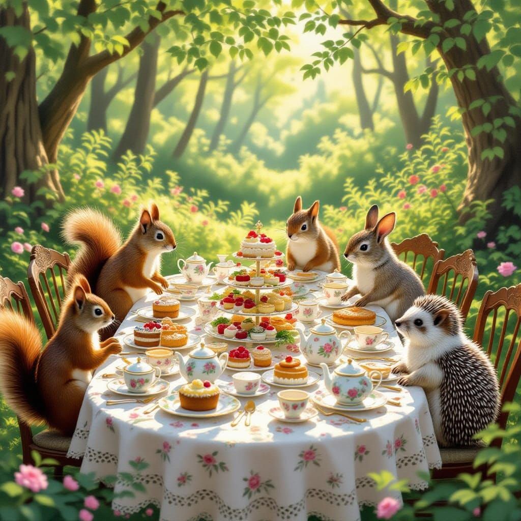 Woodland Whimsy Tea Party in a Hidden Grove