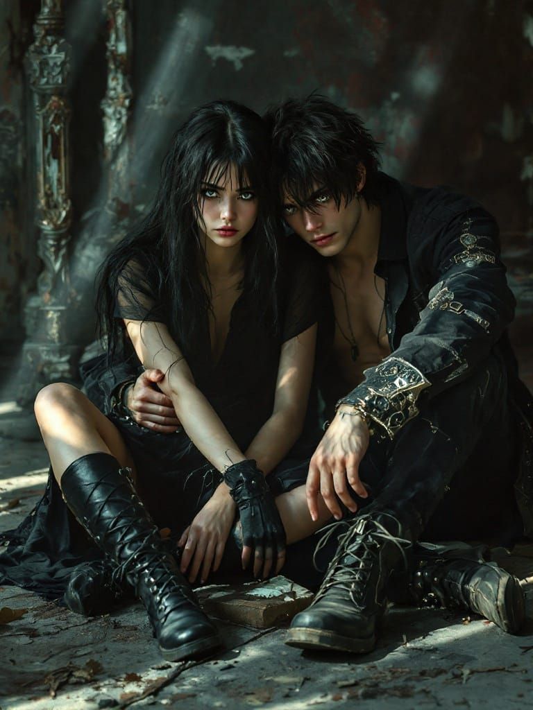 Baroque Fusion: Isolated Young Lovers in Decadent Opulence