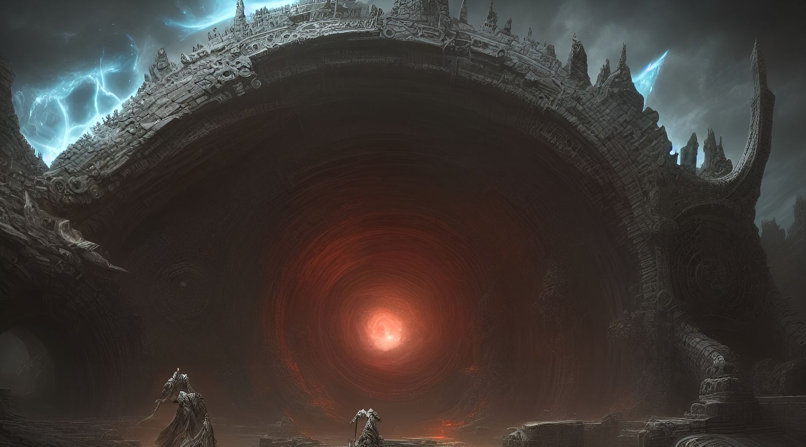 Cosmic Primordial Portal in Digital Art Style