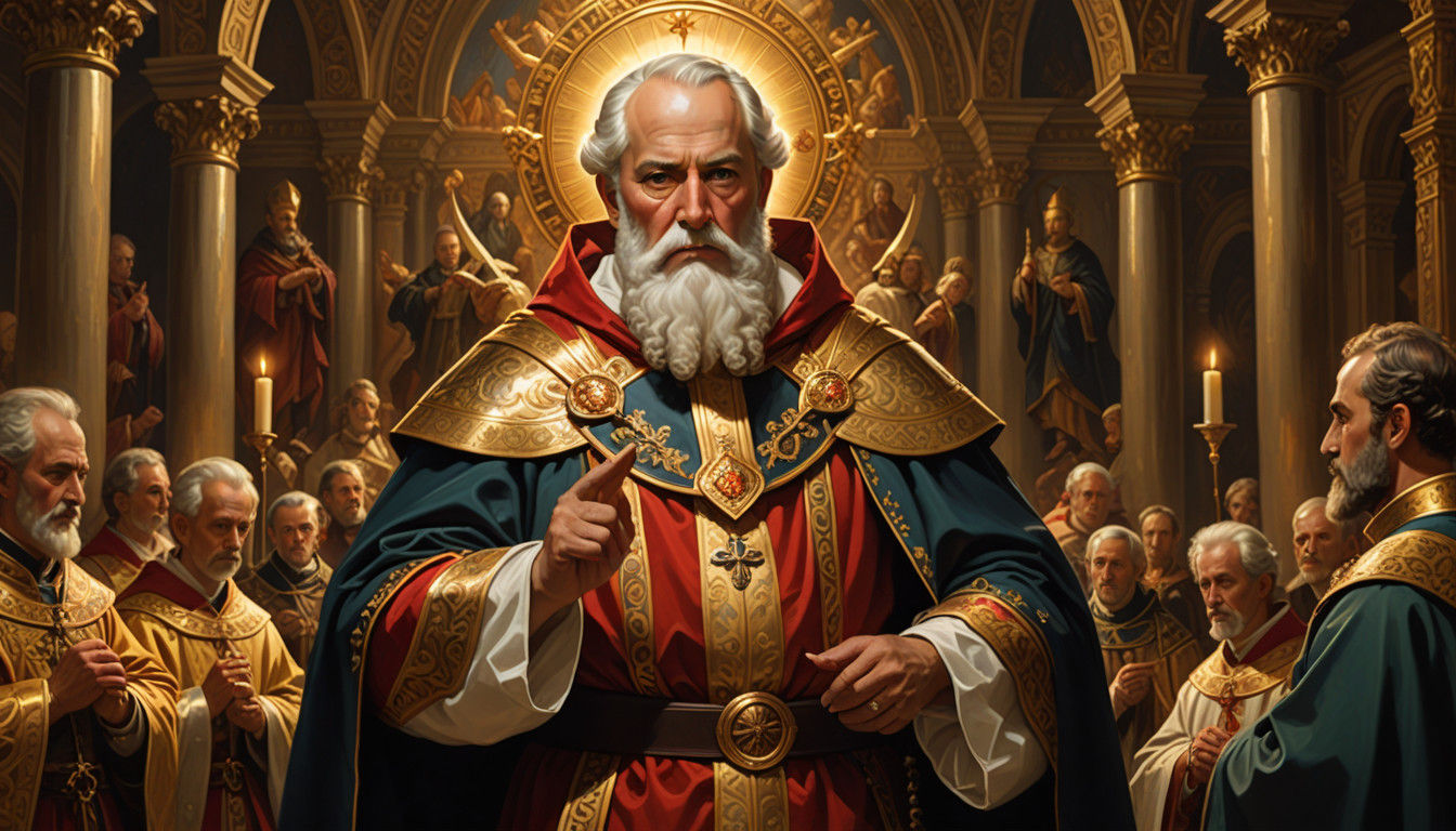 Ethereal Saint Nicholas in Martial Arts Ballet