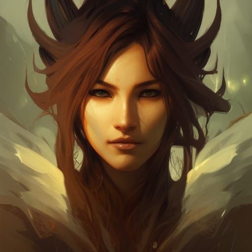 Hyperdetailed Dragon Wolf Portrait in 8k Resolution