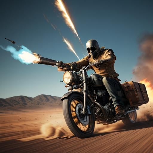 Metalhead Stagecoach Rider in Explosive Action