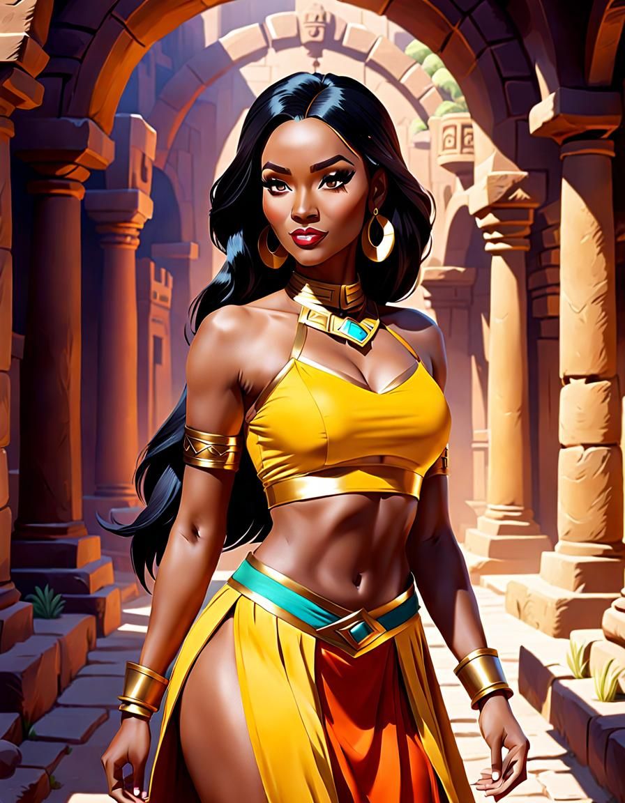 Chel Cosplay in Wimberly's Comic Book Style