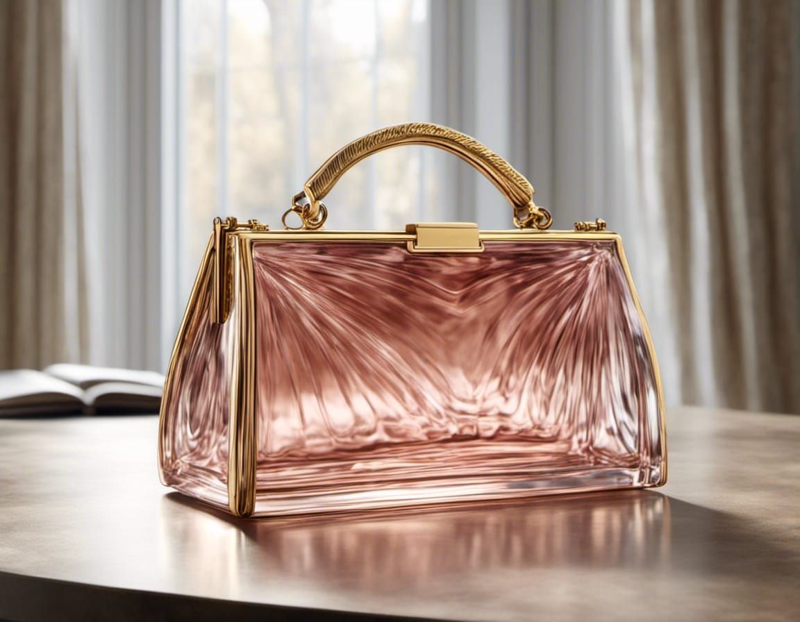 Glass Sci-Fi Designer Purse in Modern Home