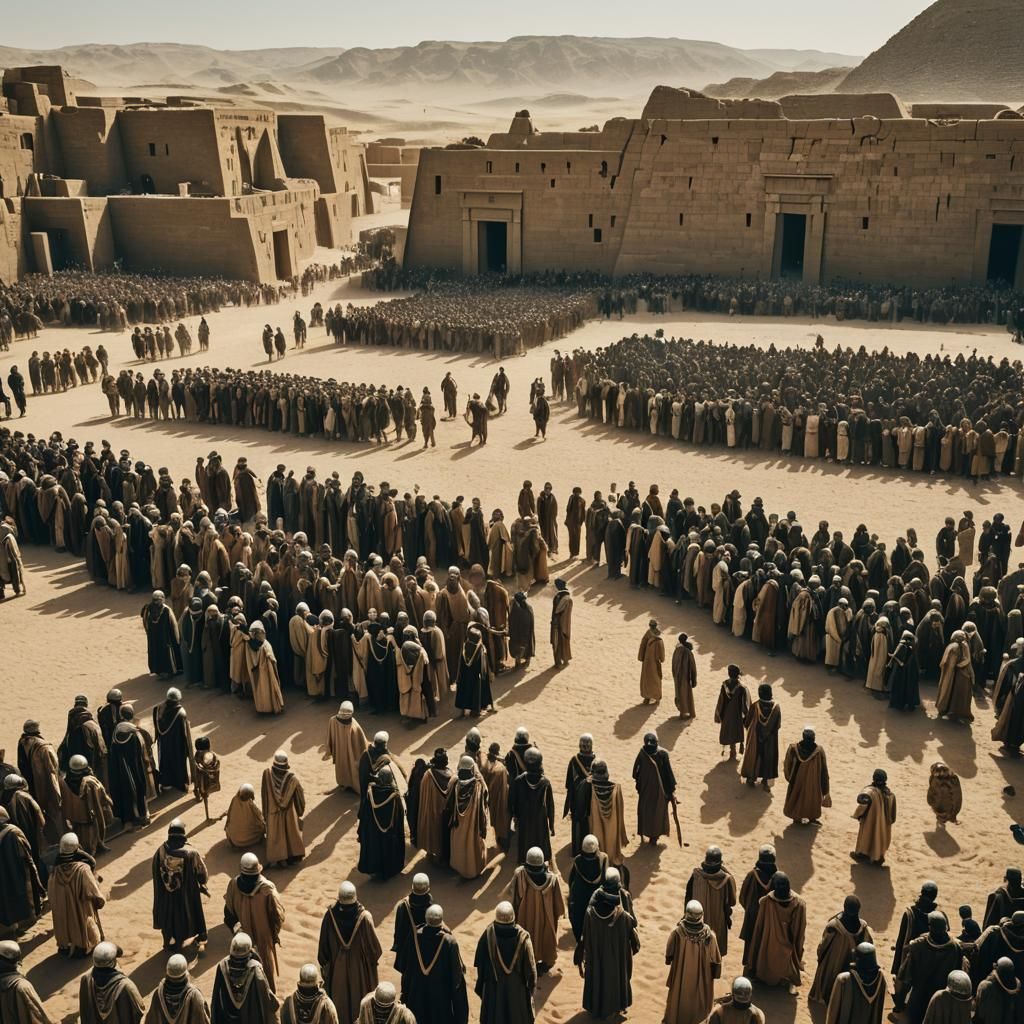 Epic Cinematic Depiction of Ancient Quranic Figures