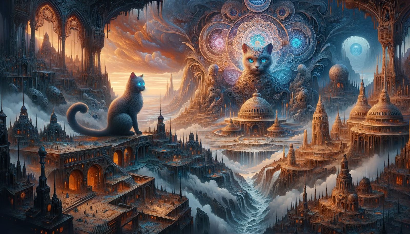 Post-Apocalyptic Cat World: A Matte Painting