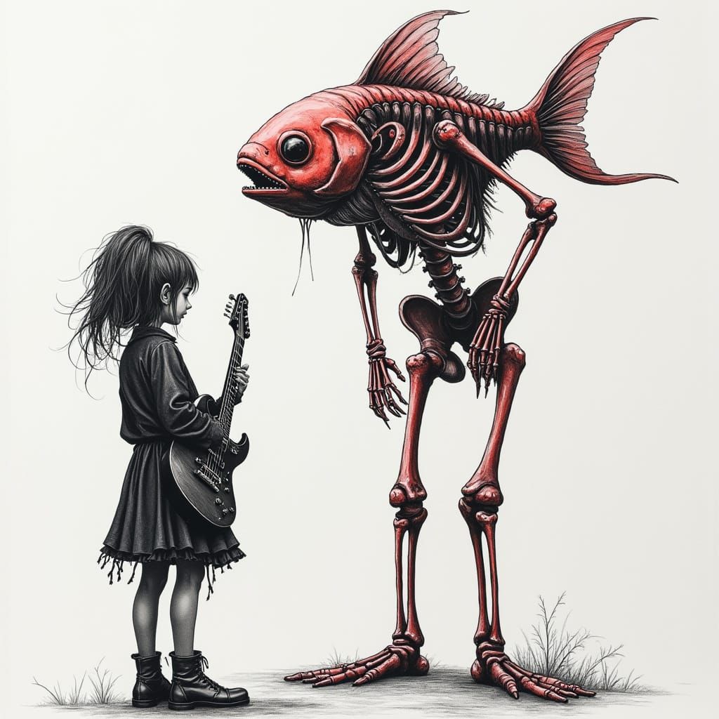 Dürer Style Punk Band Poster