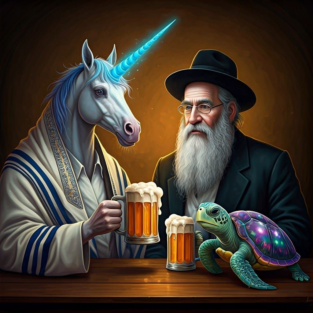 Mystical Tavern Gathering in Dark, Atmospheric Style