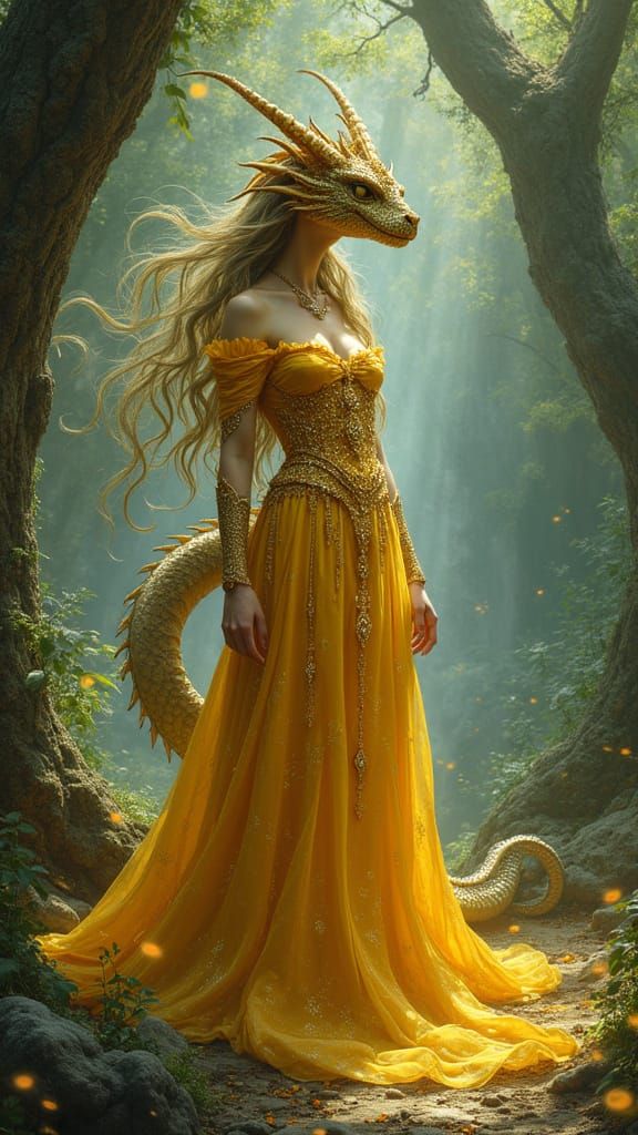 Dragon Princess AI-Generated Image