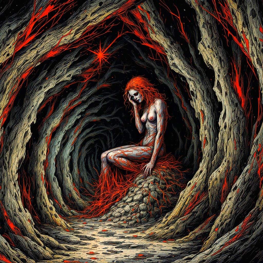 Infinite Longing in a Futuristic Cityscape