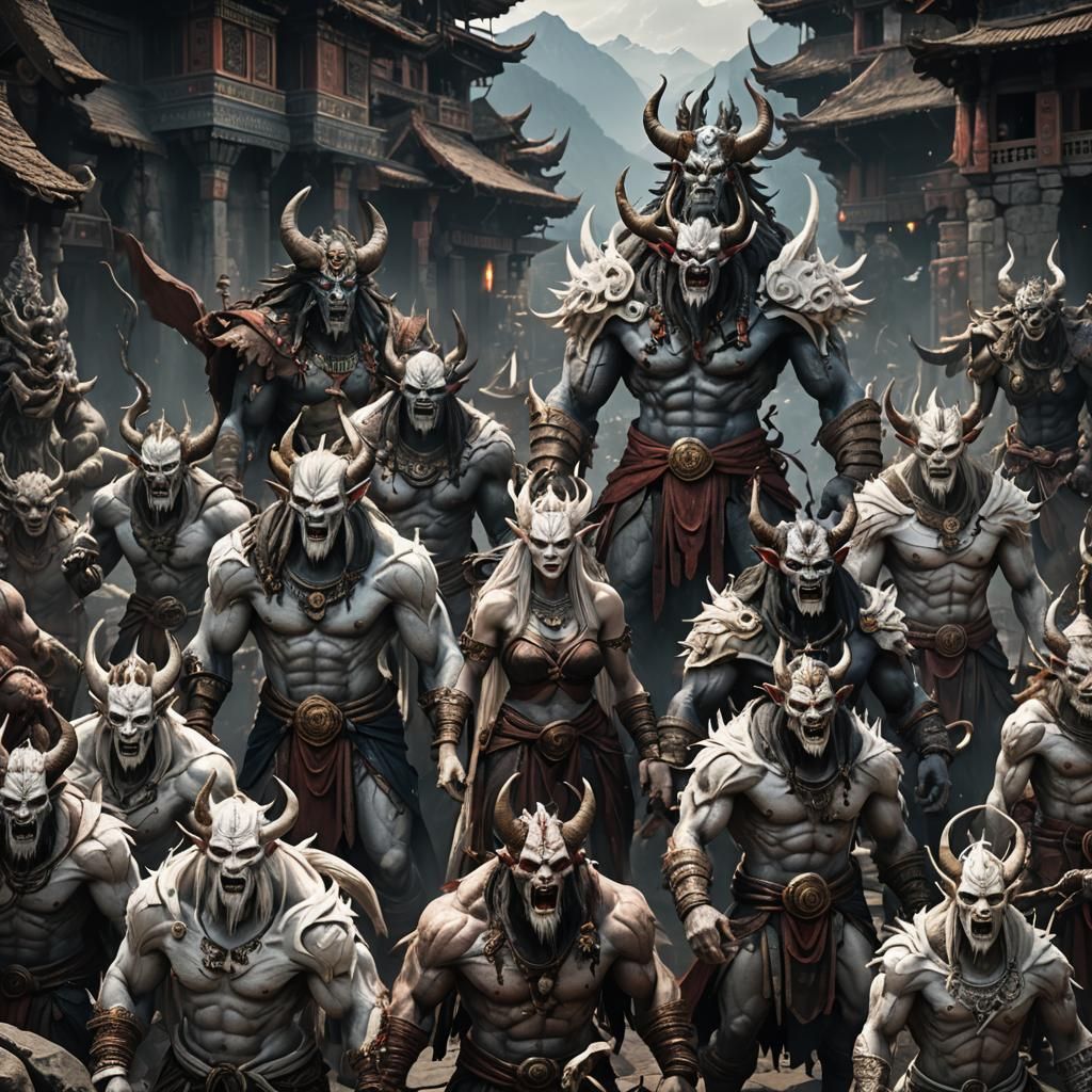 Demons in Hiranyapura: Dark Fantasy Concept Art