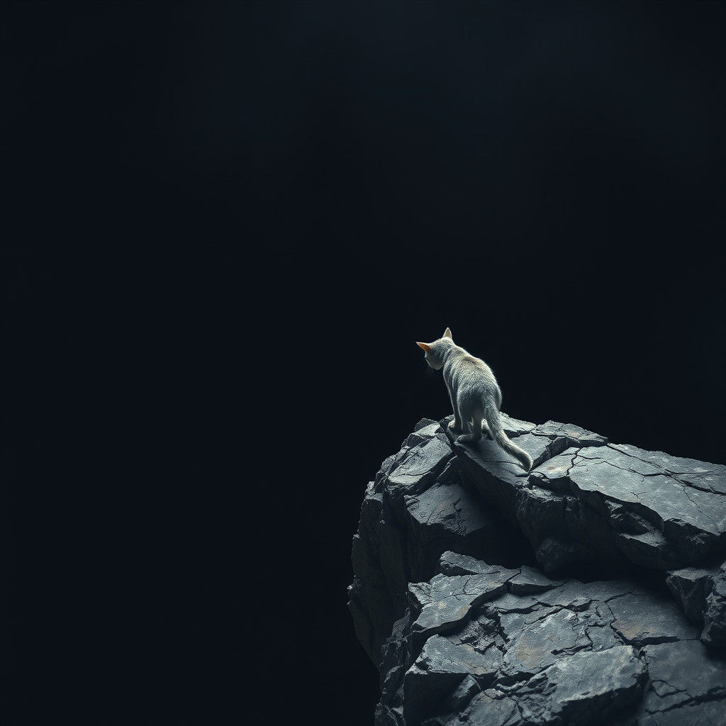 Cat at the Edge: Gazing into the Abyss