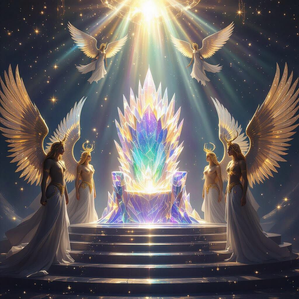 Celestial Throne Room in Shimmering Void