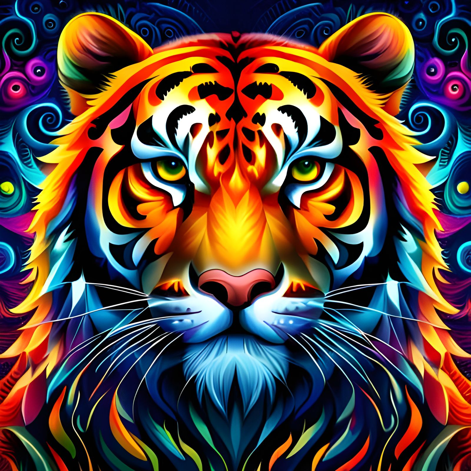 Beautiful Colorful Tiger
