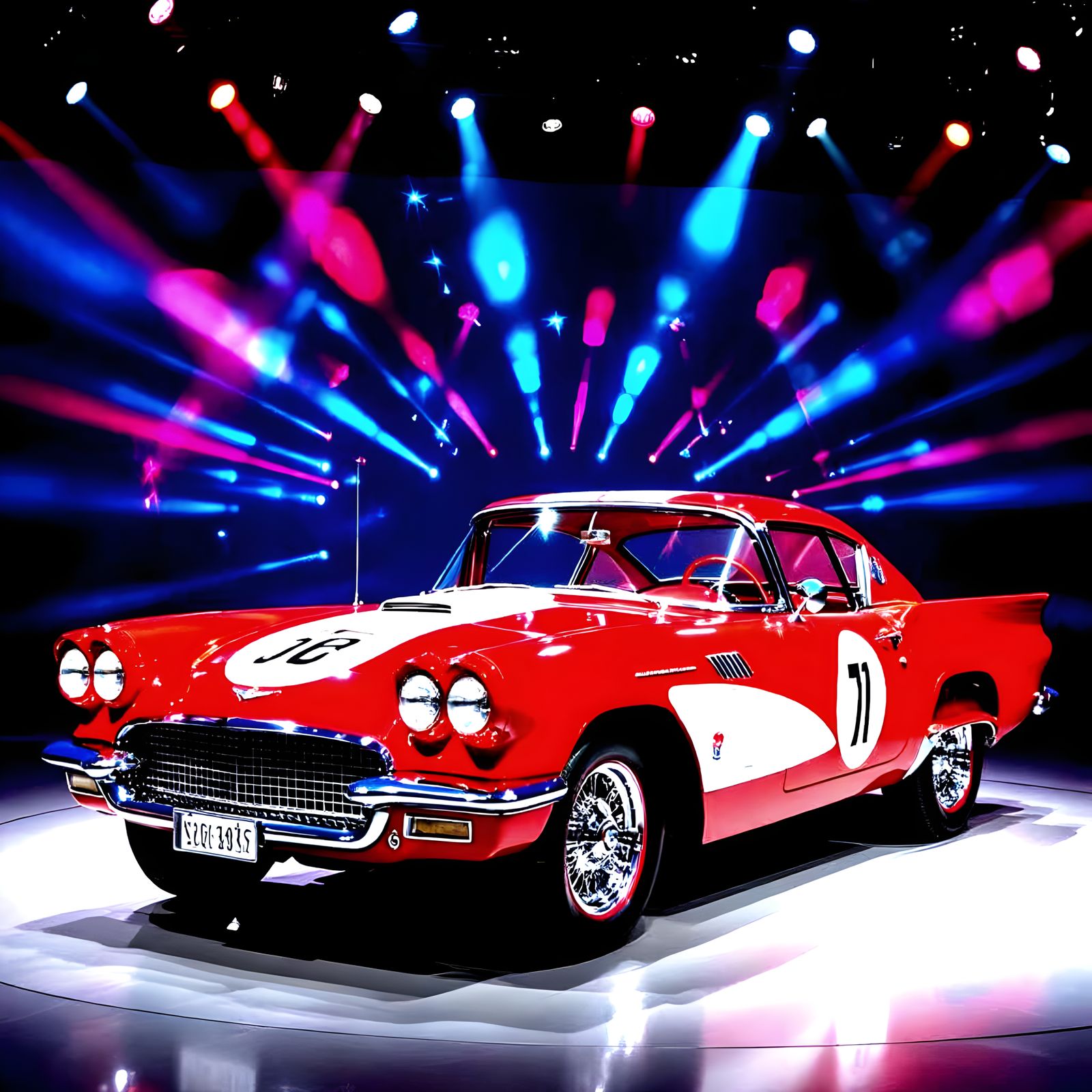 Lightning McQueen Racing a Motorcycle