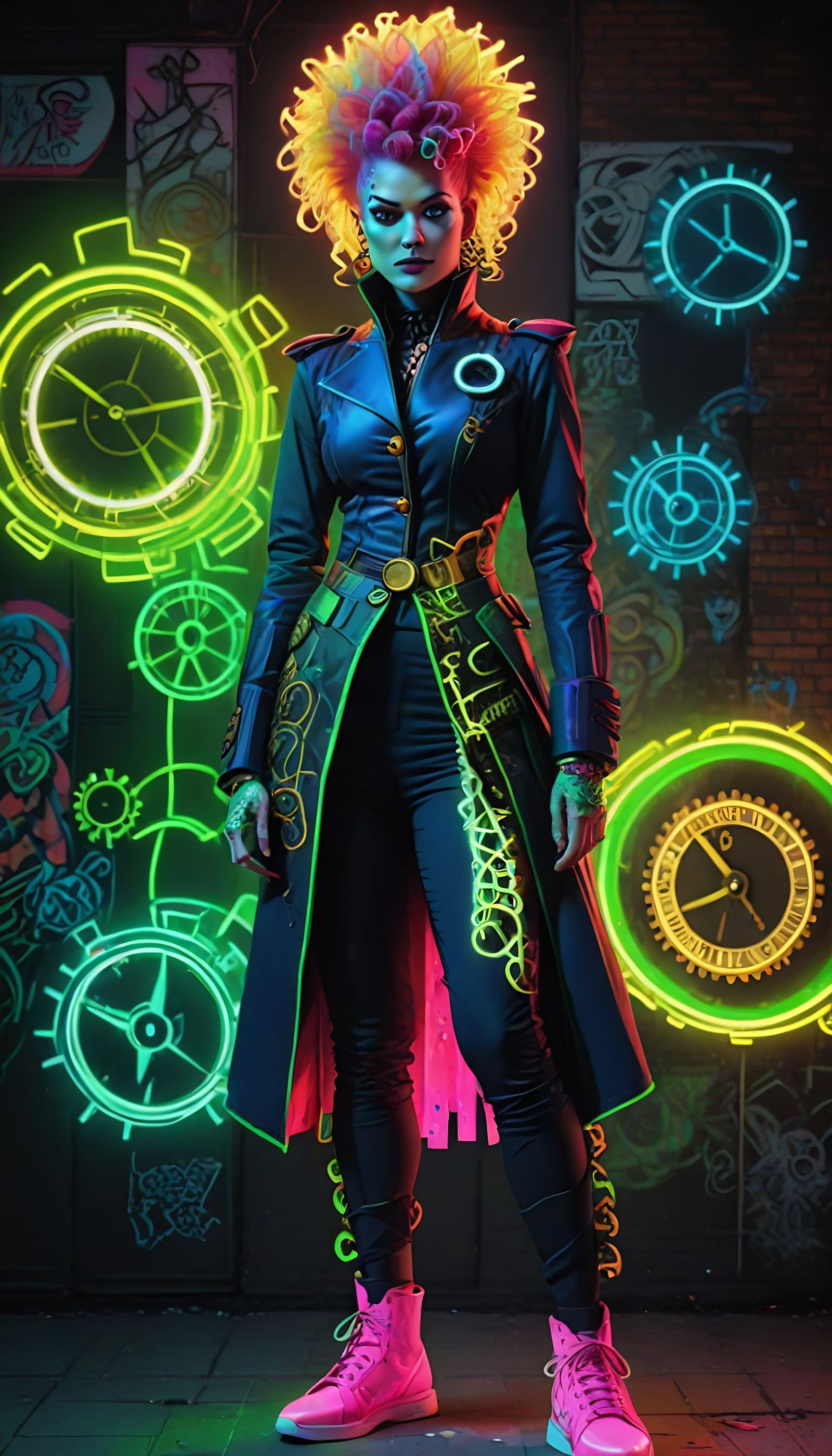 Made-up supervillain, "The Gearmaster"...