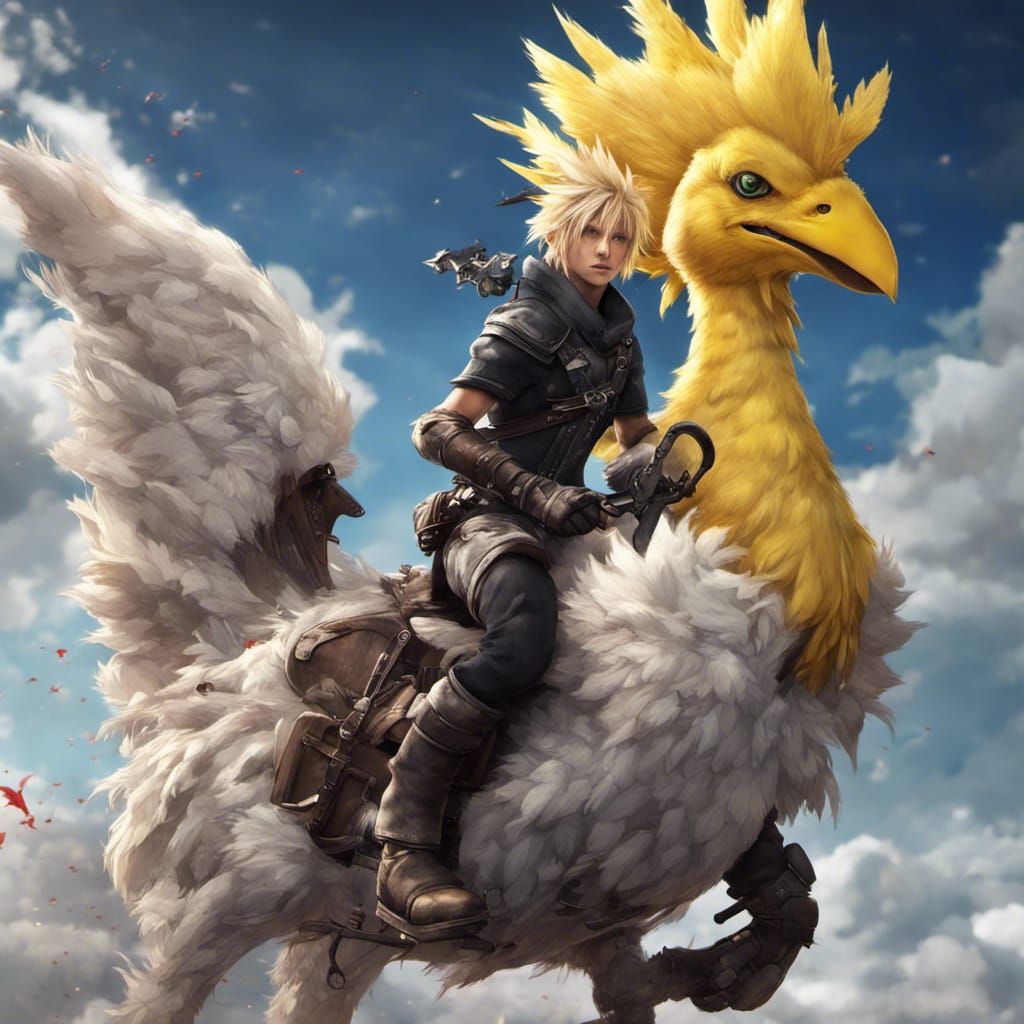 Cloud with chocobo