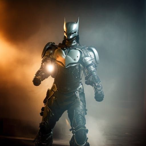 Nightwing in Advanced Combat Suit: Gothic Action Scene