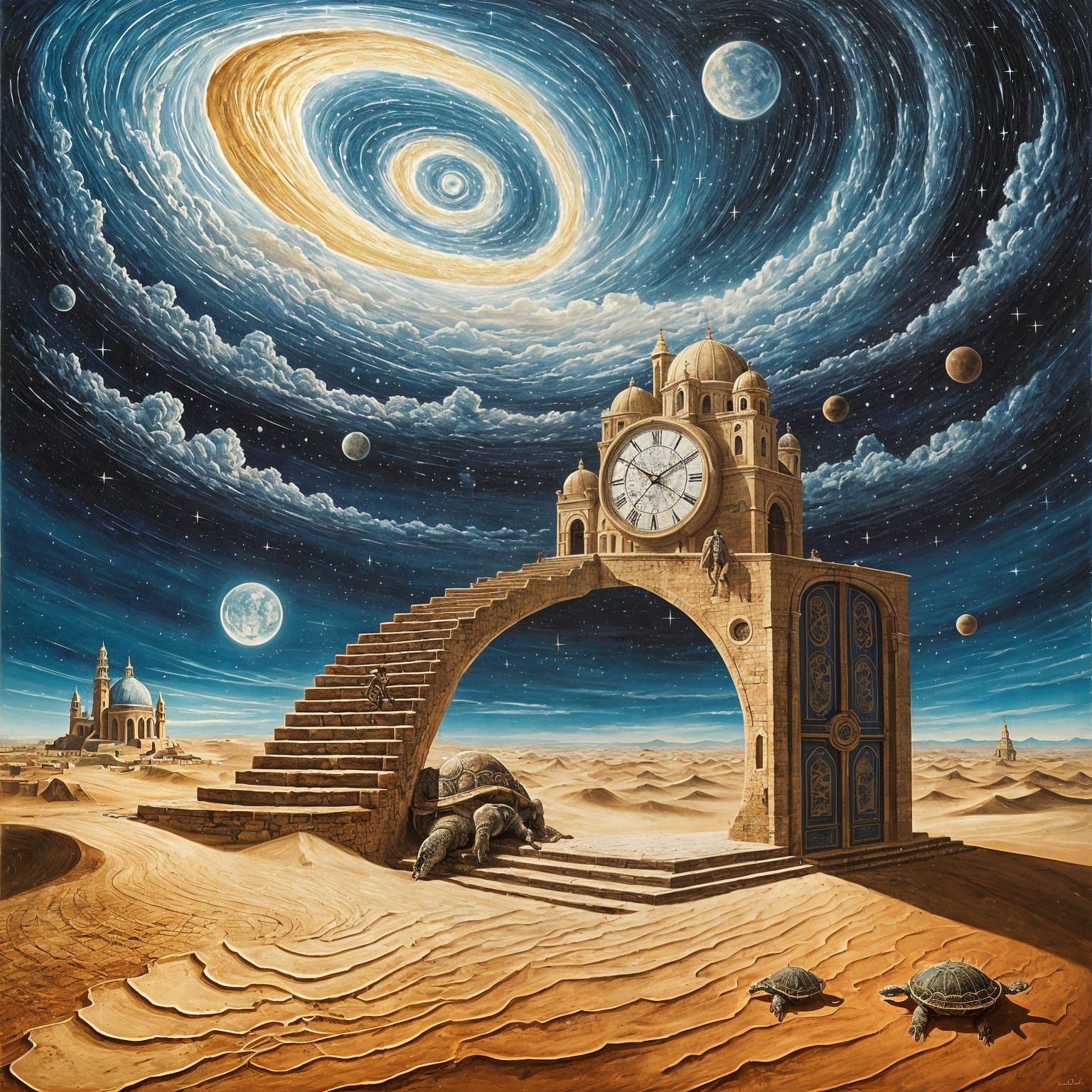 Surreal City on Celestial Turtle Soaring