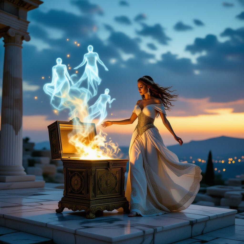 Pandora Opens Ancient Box Releasing Figures