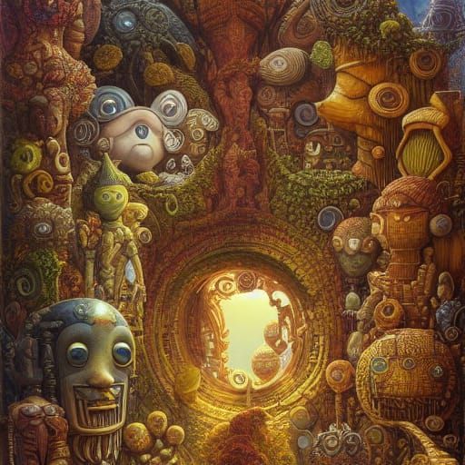 Message from Ancient Gods: Surreal Digital Art