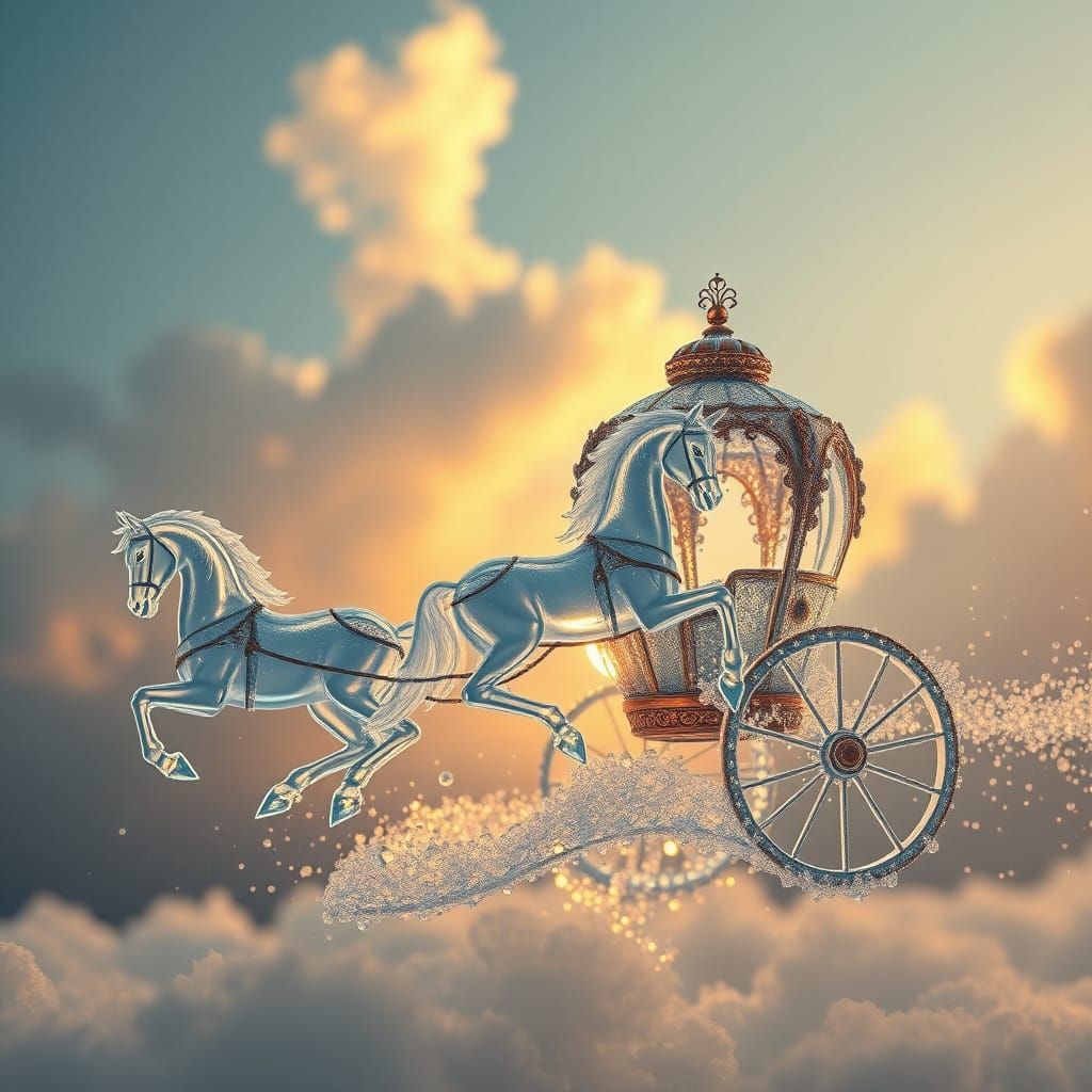 A chariot made out of water