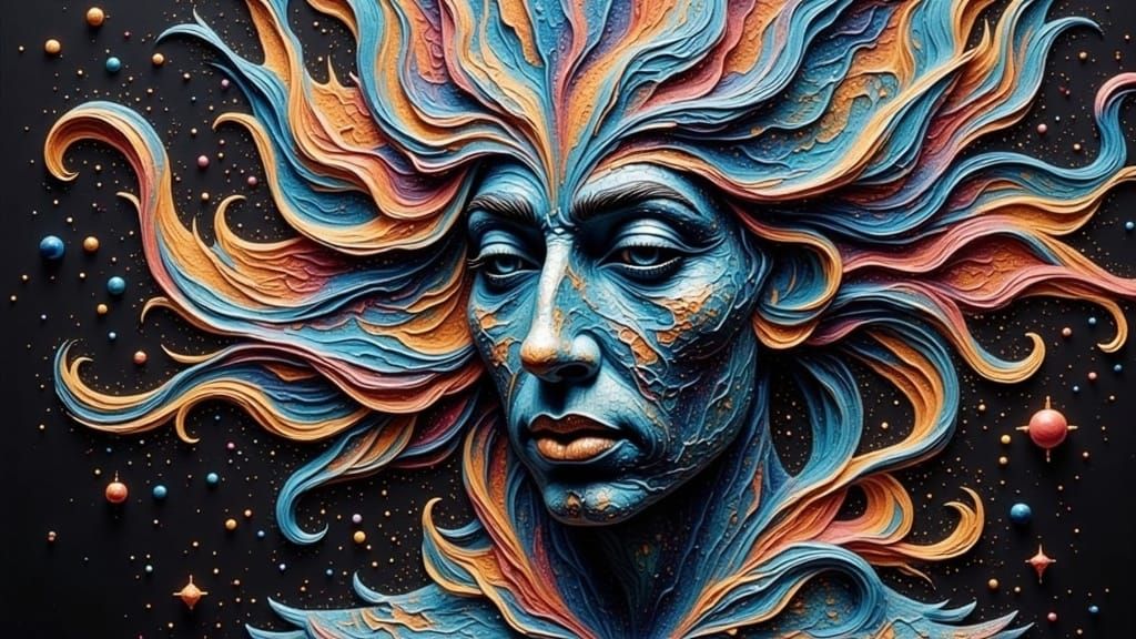 Ethereal, Opalescent Mad Hat in Hyper-Realistic, Surrealist ...