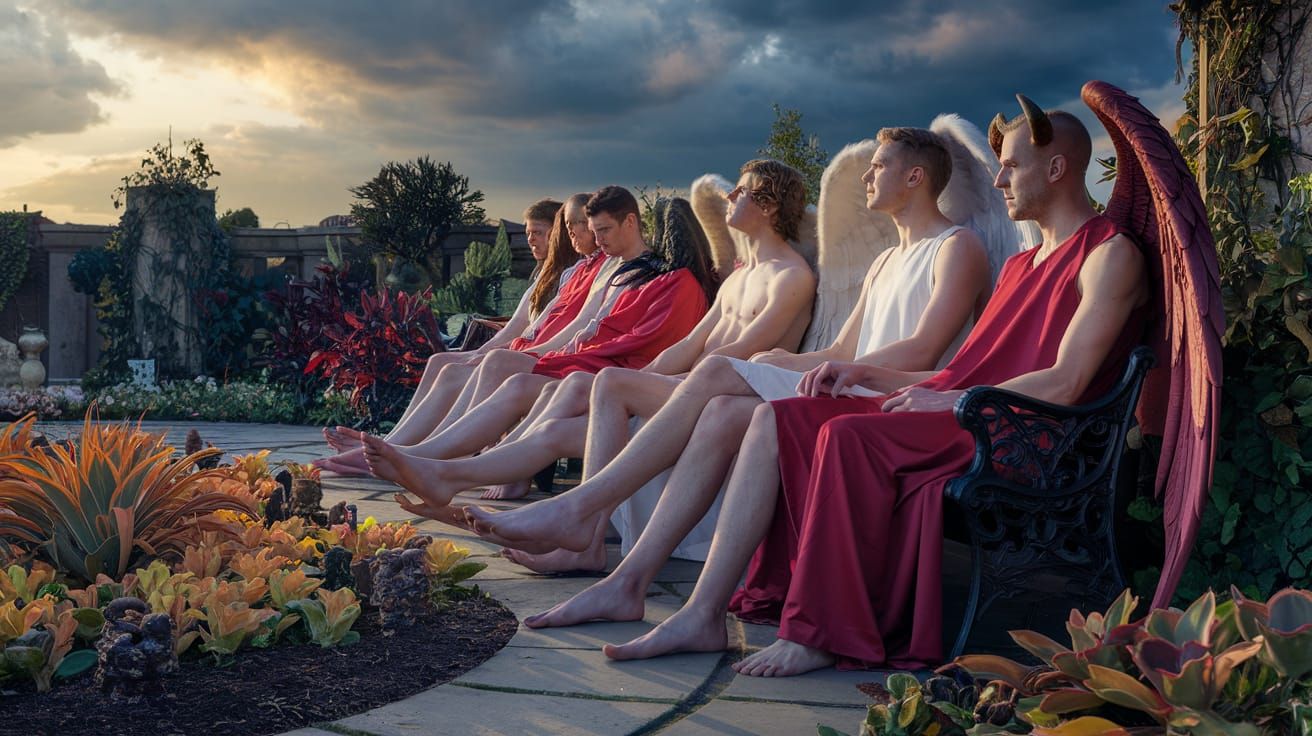 Gay Angels and Demons in Earthly Paradise